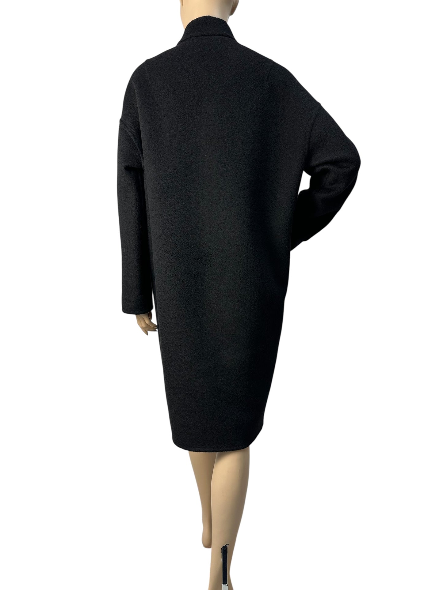 Black cashmere coat