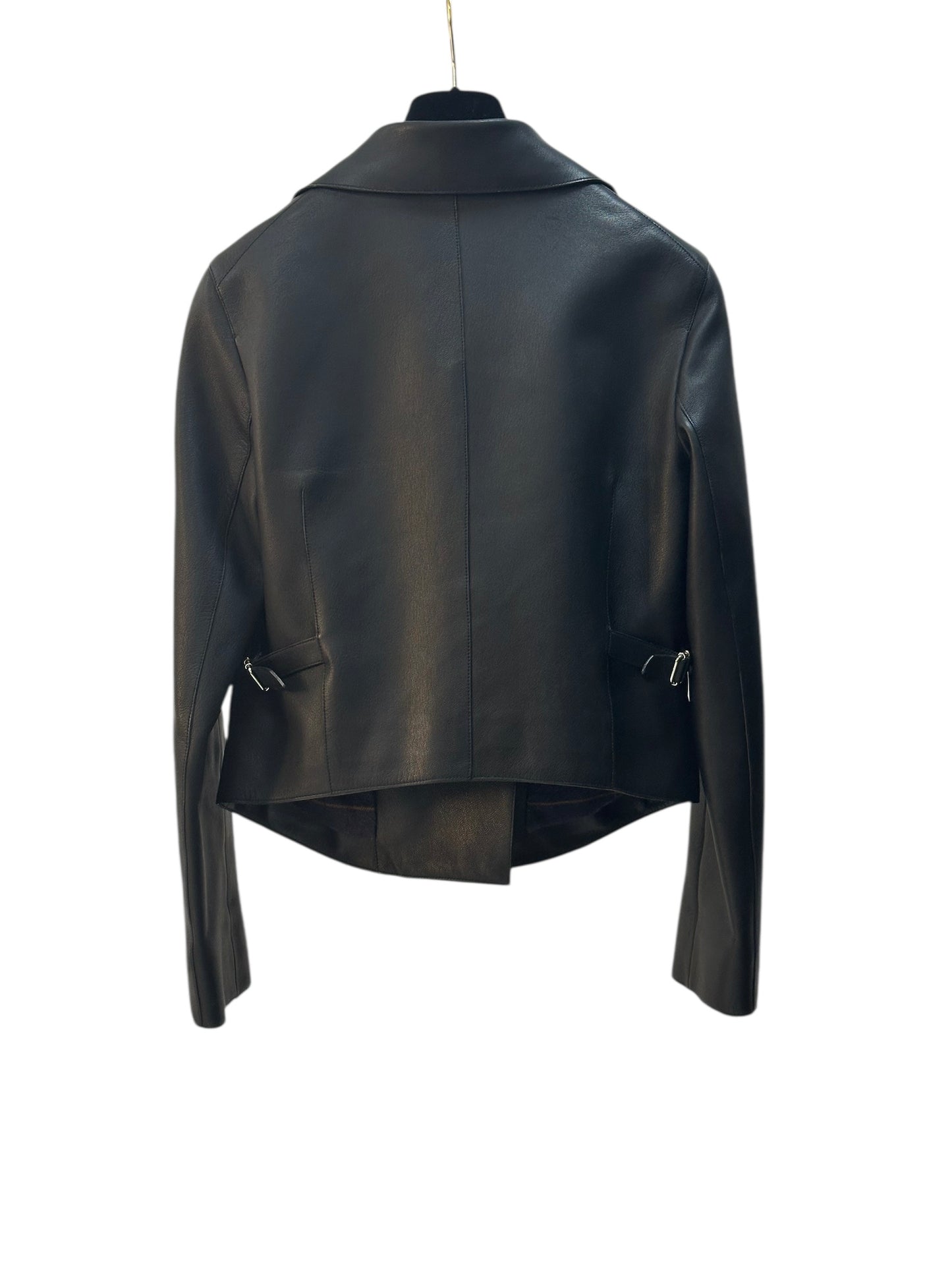 Minimalist leather jacket