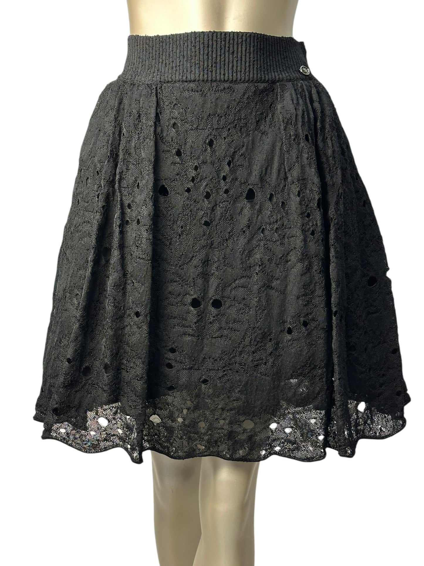 Chanel – ajour midi skirt in viscose