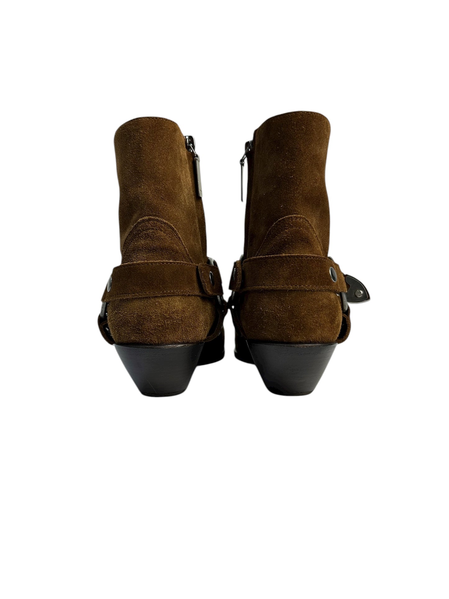Saint Laurent suede cowboy boots