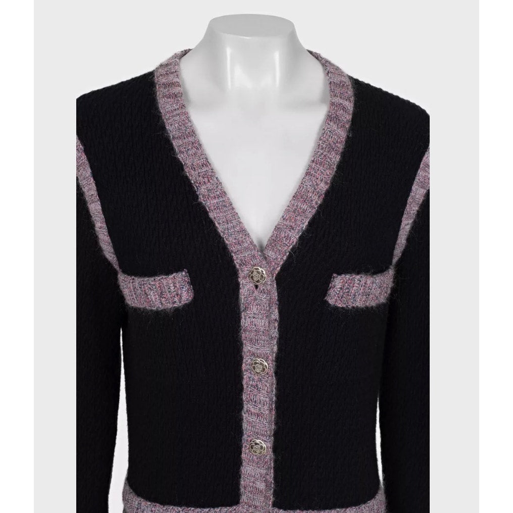 Chanel 2015 Black Silk Blend Dress - IT44 L Pre-owned