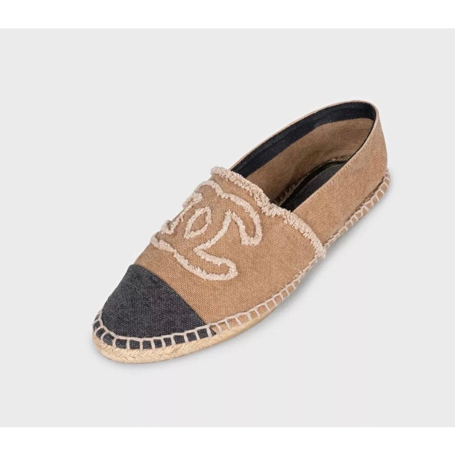 Chanel Espadrilles with Signature Logo Sz.40 Pre-owned
