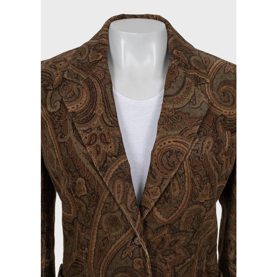 Celine Paisley Print Fitted Jacket - Size IT40 (S) Pre-owned
