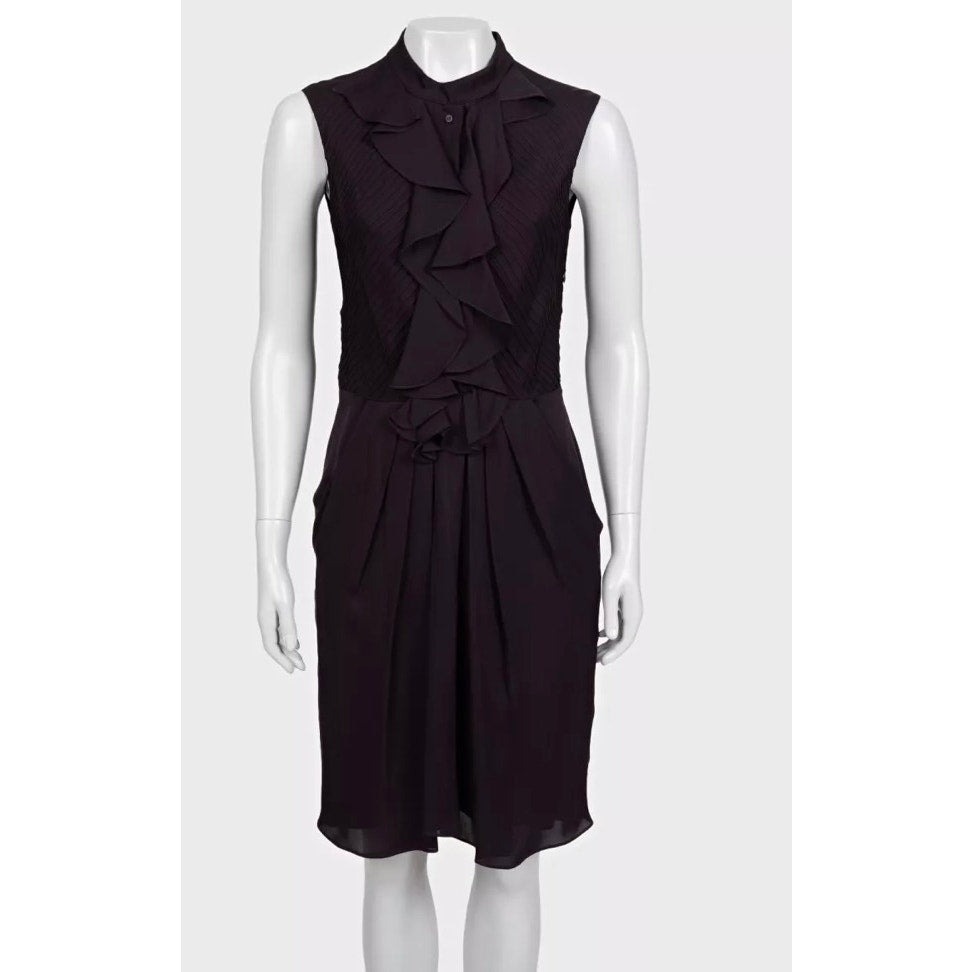 Celine Purple Silk Dress  Sz.38 Pre-owned