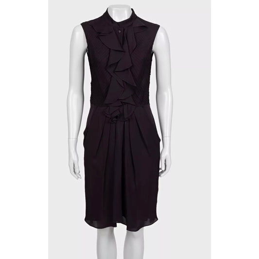 Celine Purple Silk Dress  Sz.38 Pre-owned