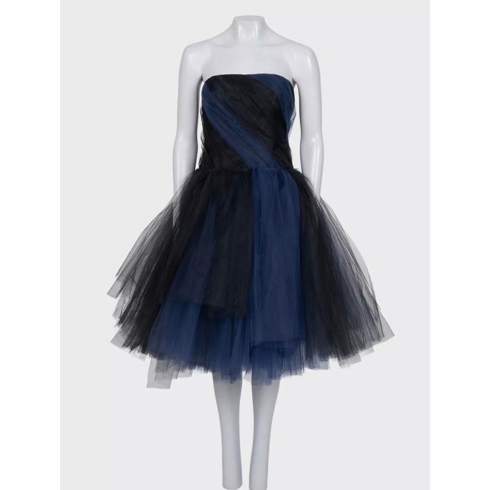 Oscar de la Renta Black Off-Shoulder Dress Sz.US6/M Pre-owned