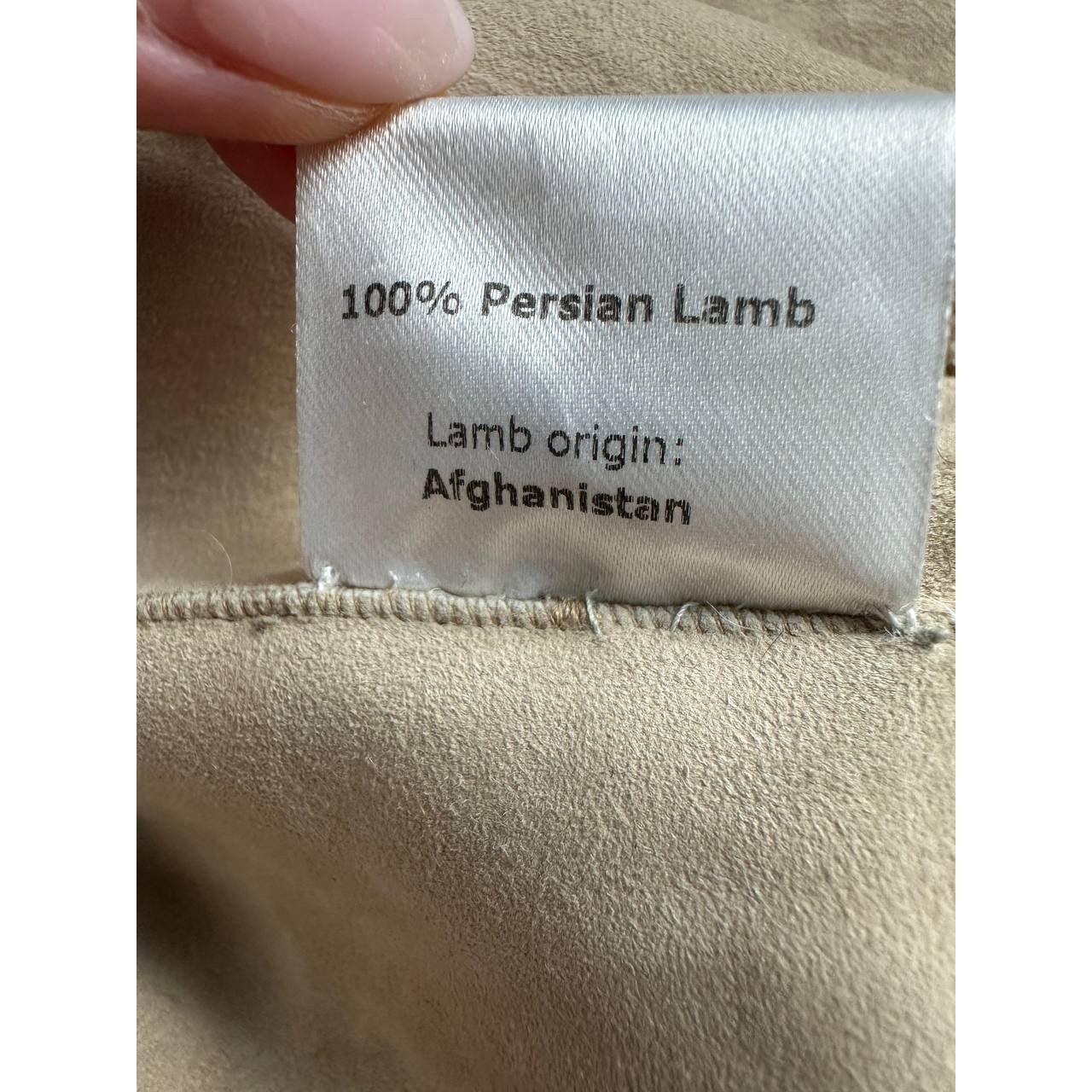 Giambattista Valli Karakul Fur Ruffle Trim Coat Sz.38 Pre-owned