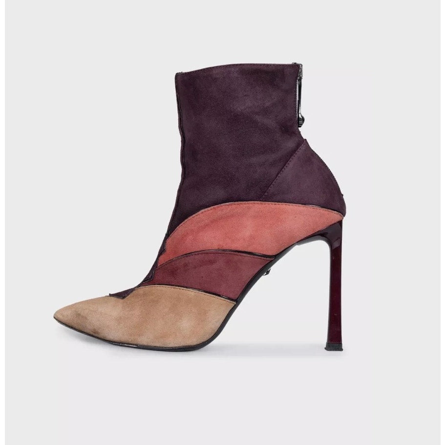 Roberto Cavalli Just Cavalli Multi-Color Suede Ankle Boots EU 40 pre-owned