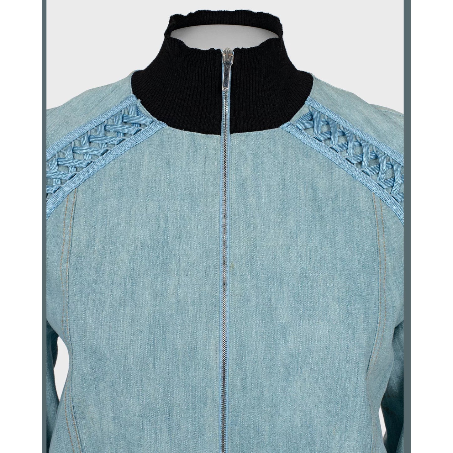 Christian Dior Light Blue Cotton Jacket - Size 40 Pre-owned