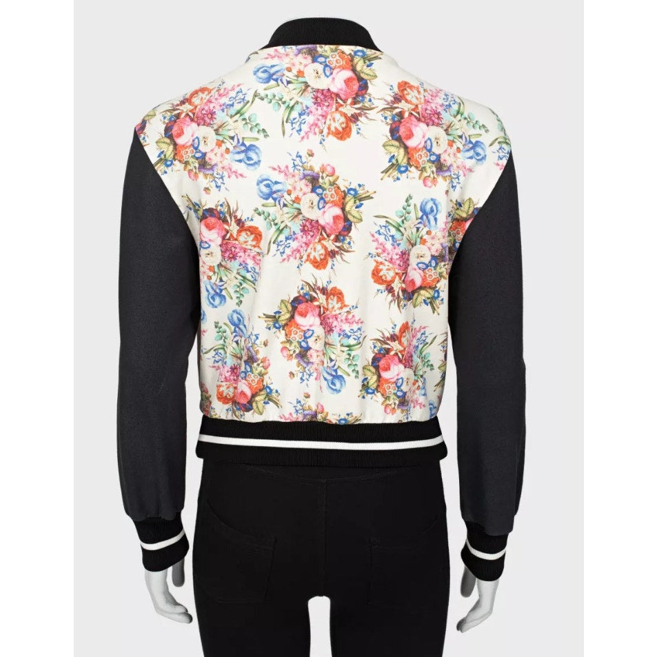 Emanuel Ungaro Floral Cotton Bomber Jacket - Size XS Pre-owned