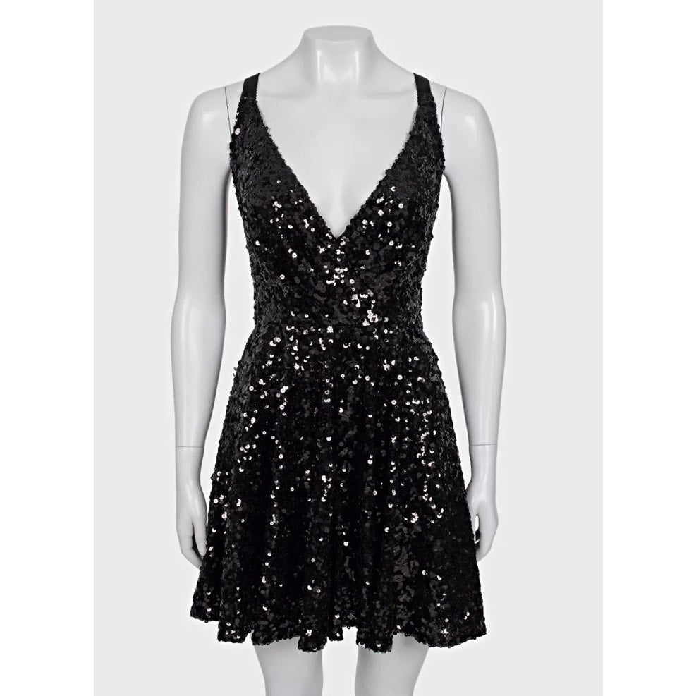 Dolce & Gabbana Black Sequin Party Dress - Size IT42/M pre-owned