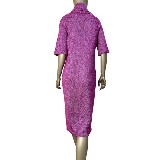 Chanel Knitted Midi Turtleneck Dress Sz.38 Pre-owned