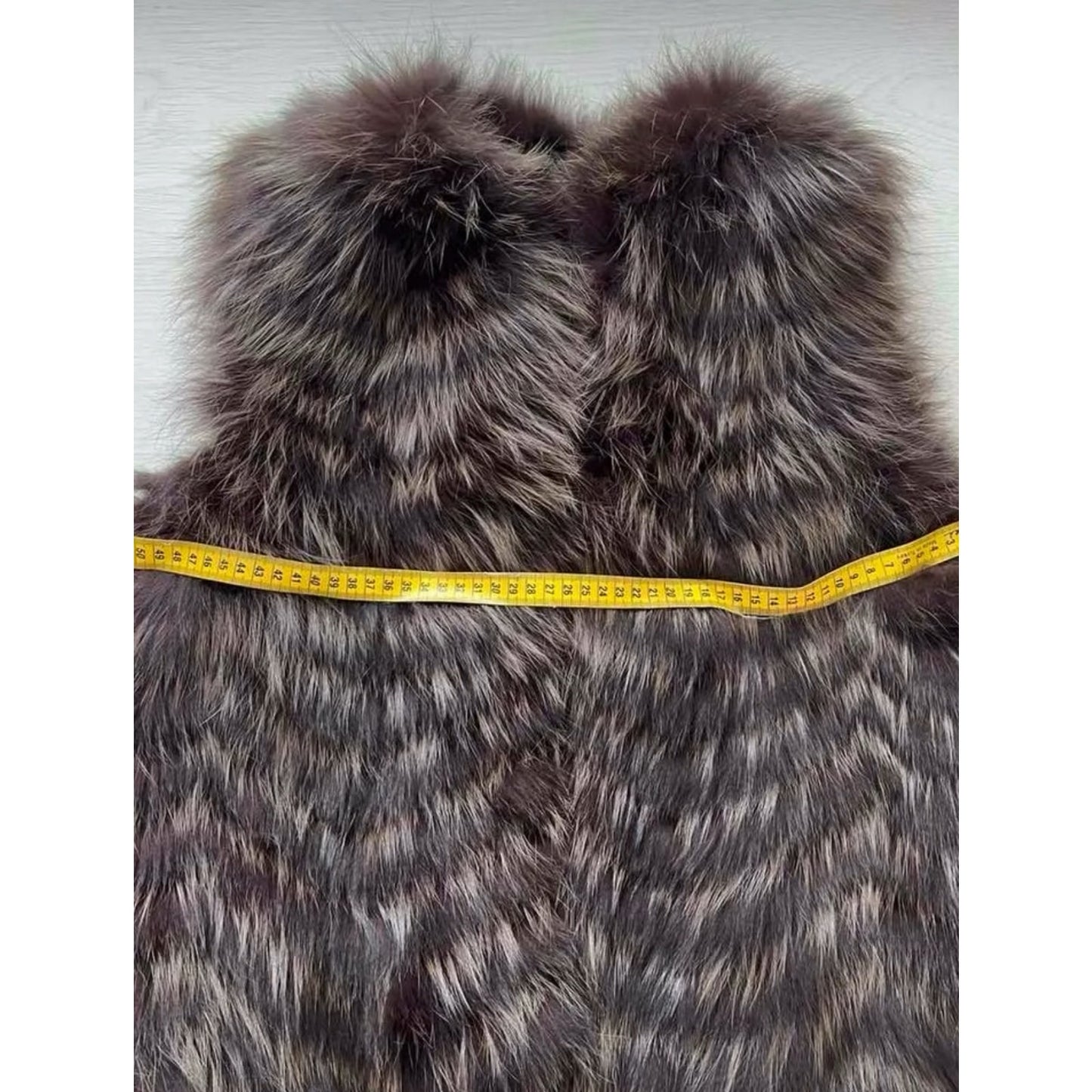 Christian Dior Sleeveless Fox Fur Coat Size 38 - Excellent pre-owned