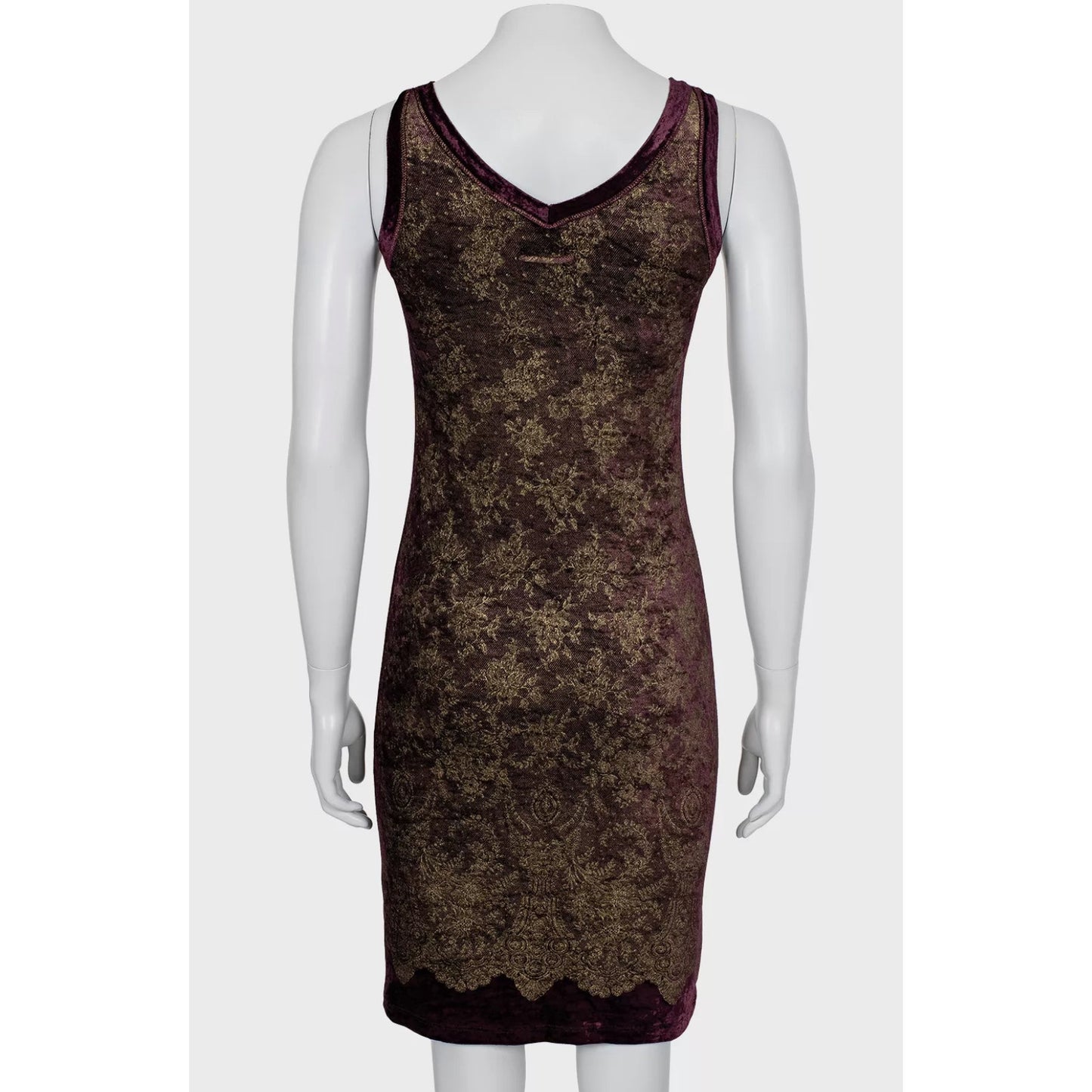 Jean Paul Gaultier Soleil Gold Floral Dress - Size S Pre-owned