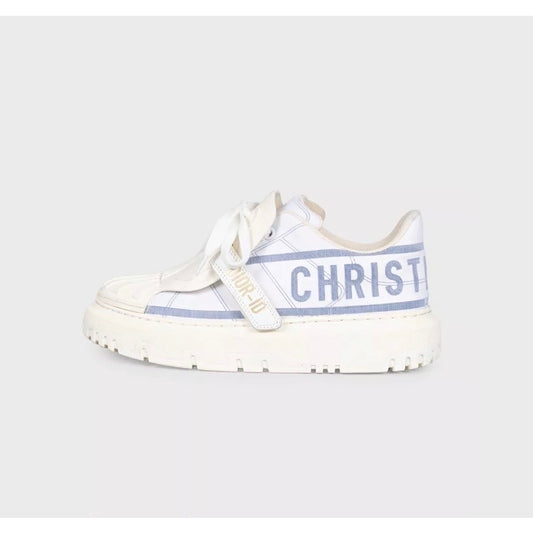 Christian Dior Dior-ID Textile Sneakers Size 37 Pre-owned