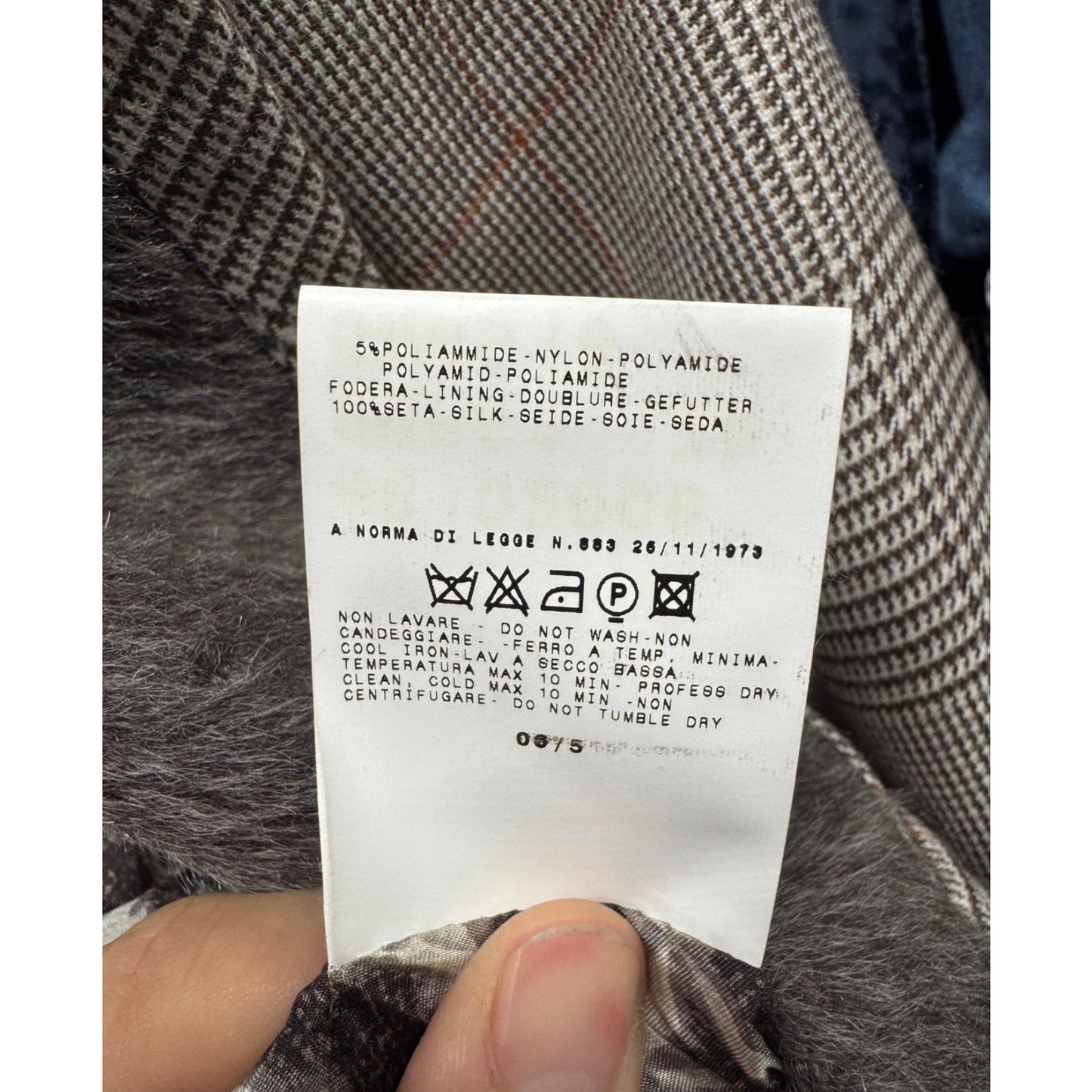 Gianfranco Ferre Chic Beige Wool Checked Suit - IT38/XS pre-owned