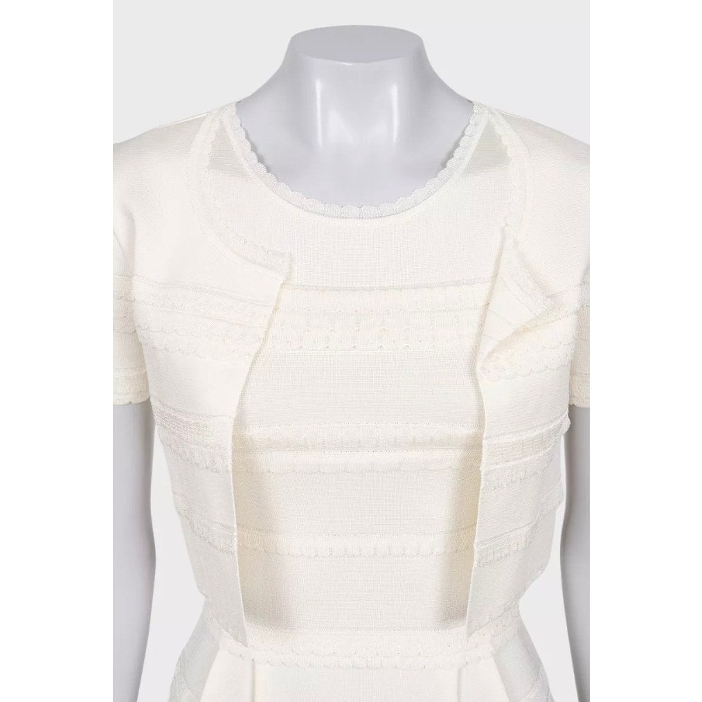 Christian Dior White Dress & Jacket Set - Size S Pre-owned
