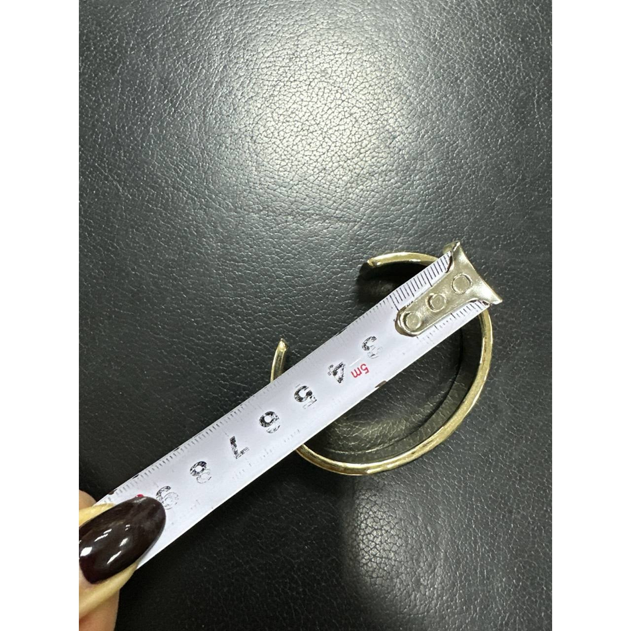 Chanel 22S Logo Enamel Gold Tone Cuff Bracelet S Pre-owned