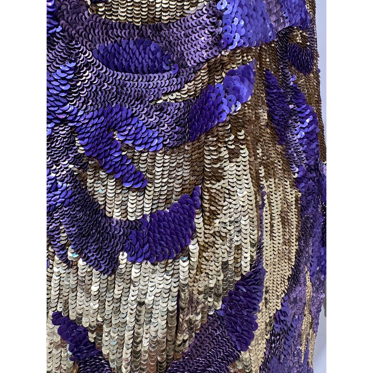 Balmain Embellished Silk Sequin Mini Dress FR 38 Pre-owned