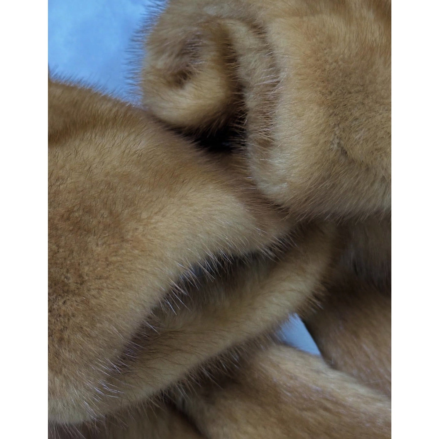 MATE 2017 Brown Mink Fur Coat with White Stars -Sz.42/ M Pre-owned