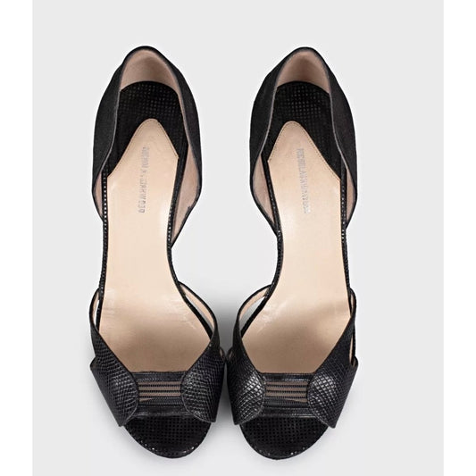Nicholas Kirkwood Black Leather & Textile Pumps Sz.38 Pre-owned