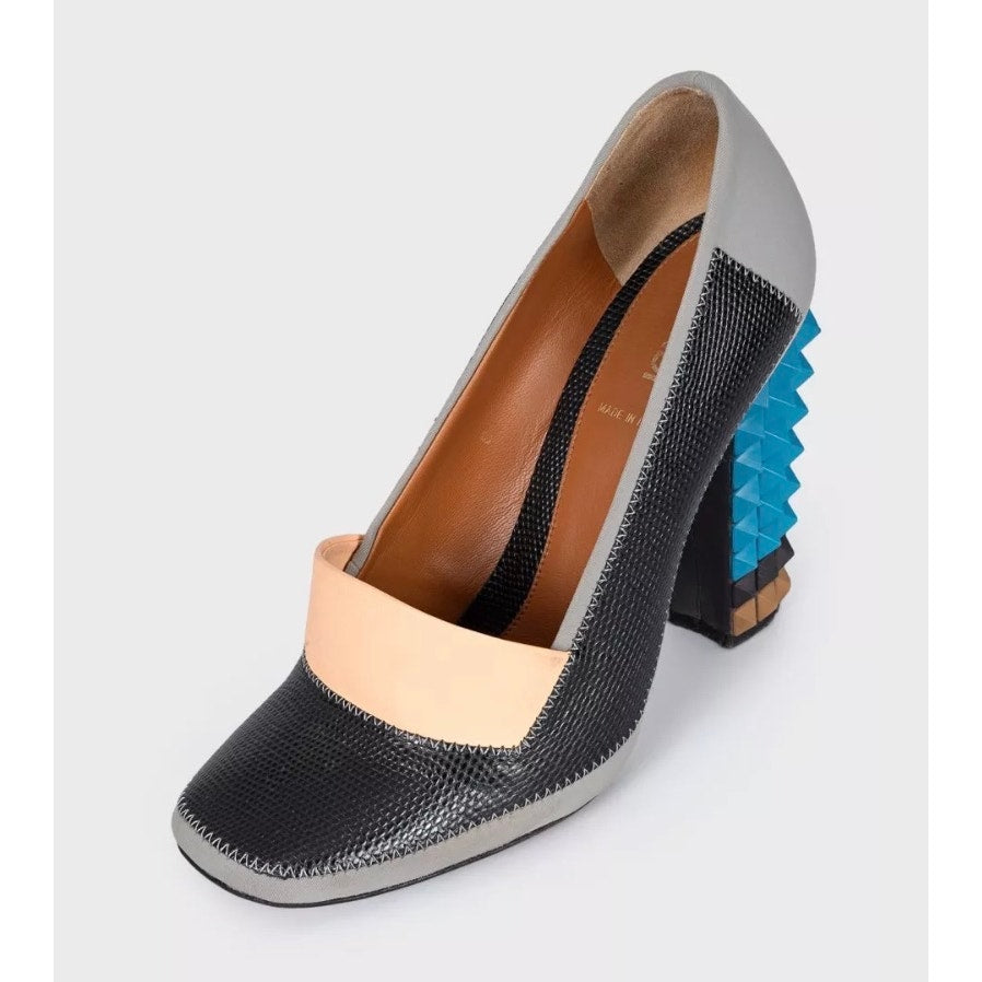 Fendi Multicolor Heeled Shoes with Removable Detail - Sz.38 pre-owned