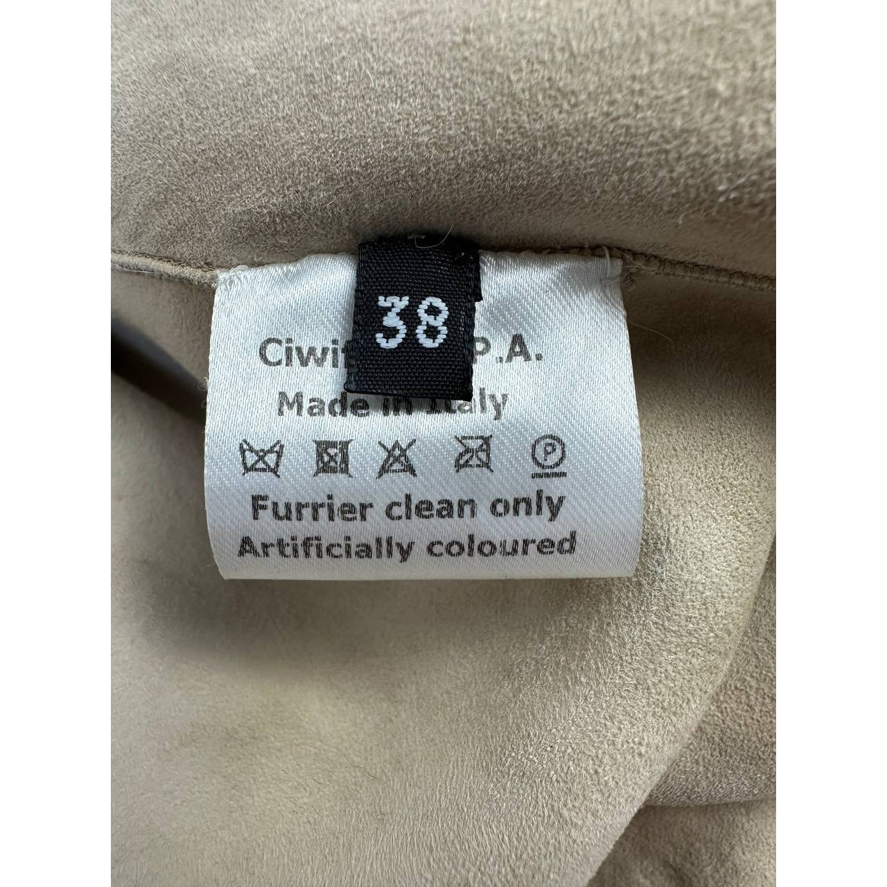 Giambattista Valli Karakul Fur Ruffle Trim Coat Sz.38 Pre-owned