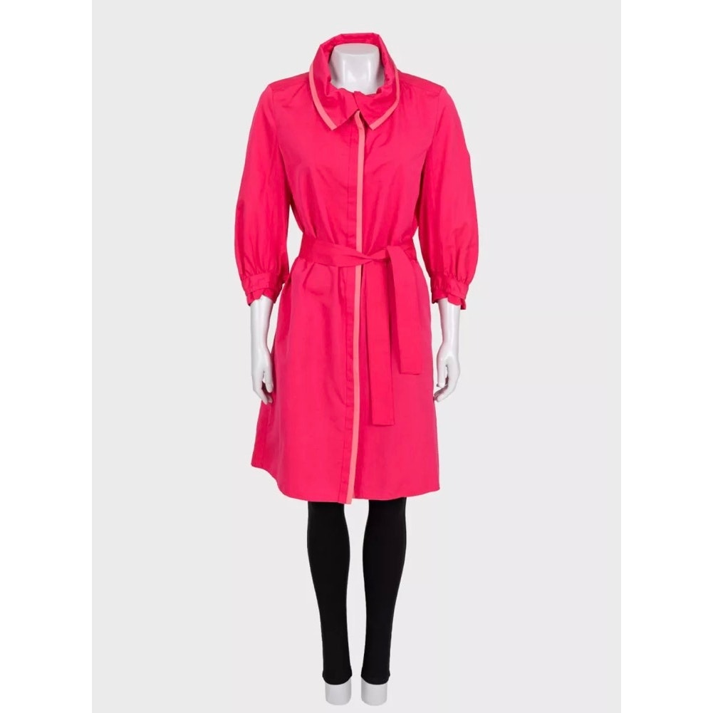 Yves Saint Laurent Pink Fitted Coat - US 6 / FR 38 Pre-owned