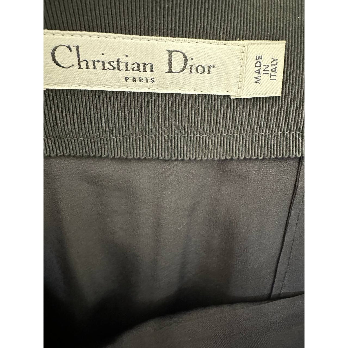 Christian Dior Black Pleated Midi Skirt Sz.38 Pre-owned
