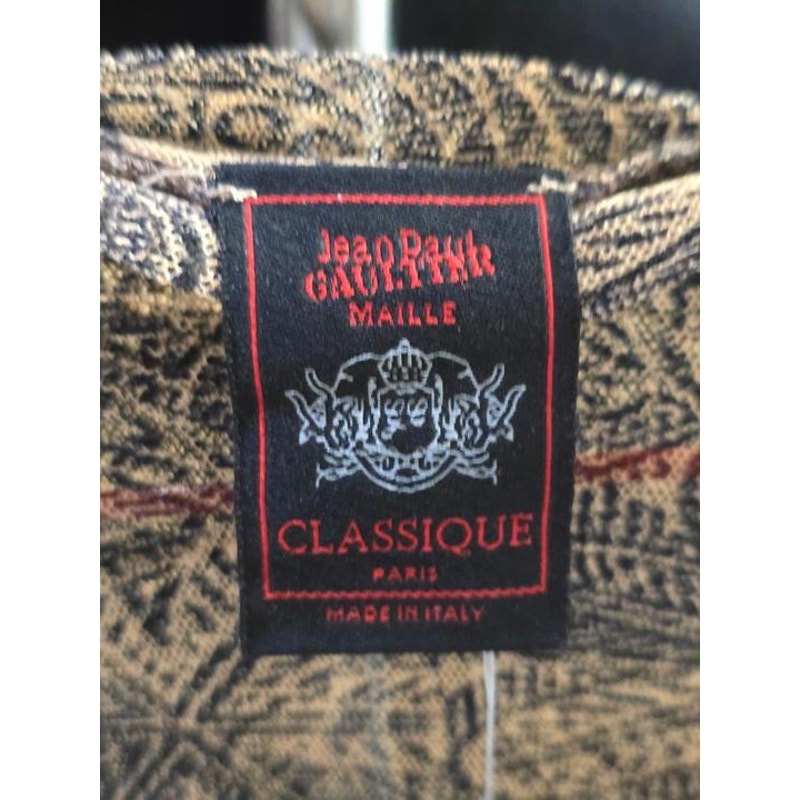NWOR Jean Paul Gaultier Vintage Printed Long Sleeve Top XXS Pre-owned