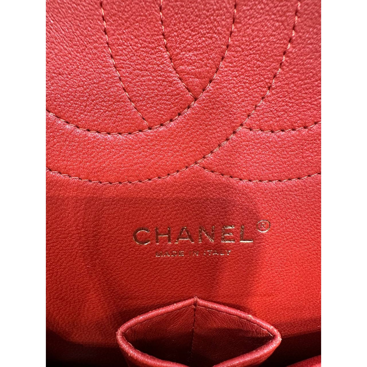 Chanel Red Caviar Jumbo Double Flap Bag Pre-owned