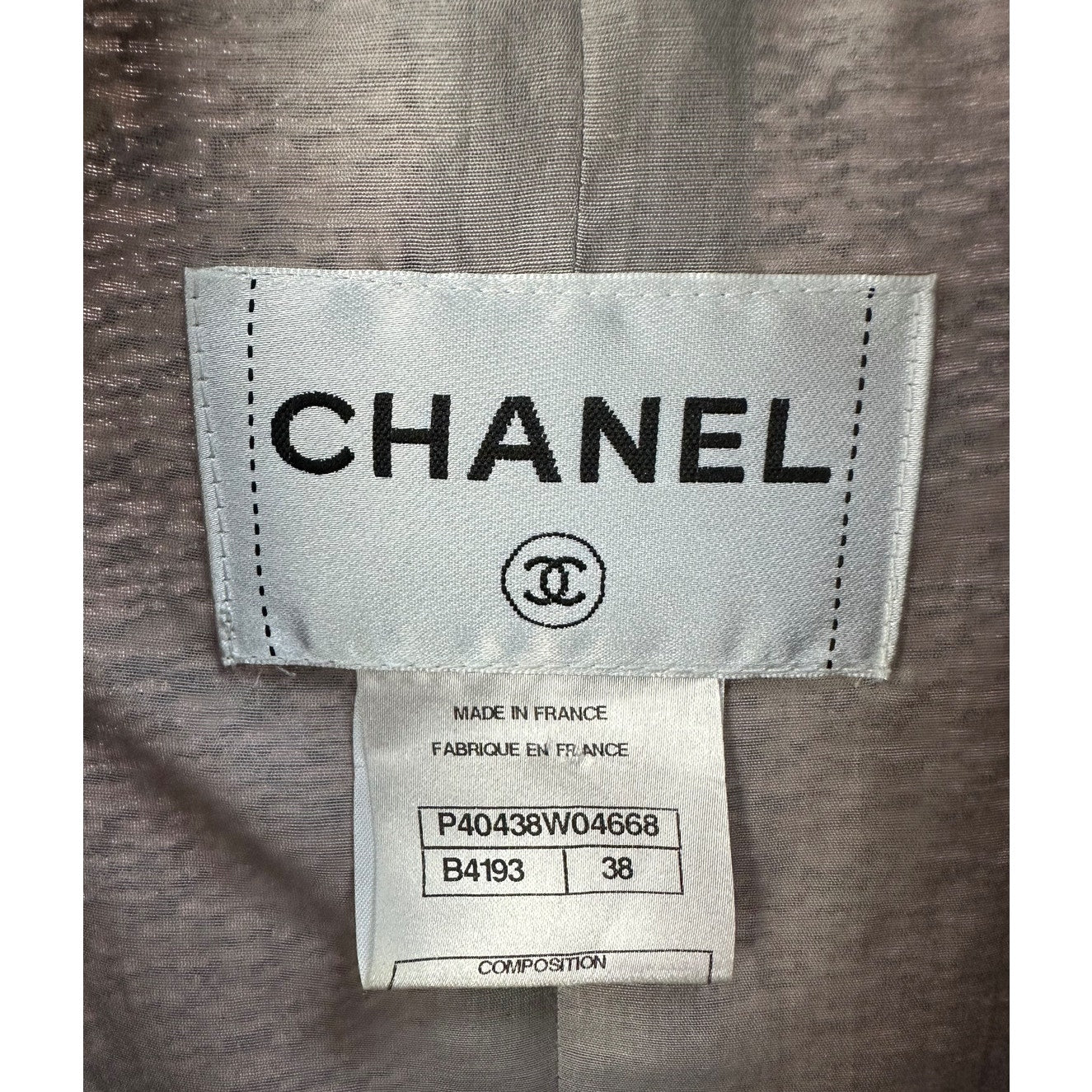 Chanel Pink Silk Tweed Zip Front Jacket - Size 38 Pre-owned