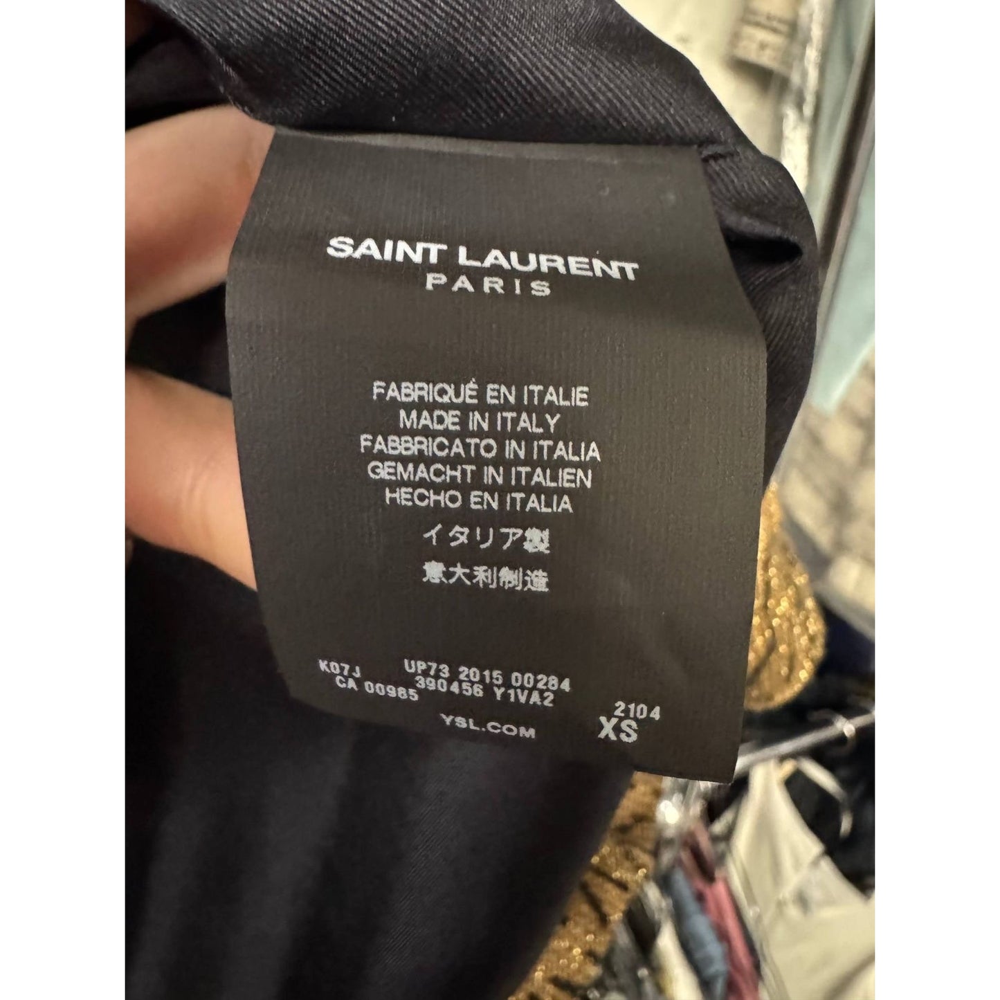 Luxurious Saint Laurent Animal Print Wool Blend Cardigan XS Pre-owned