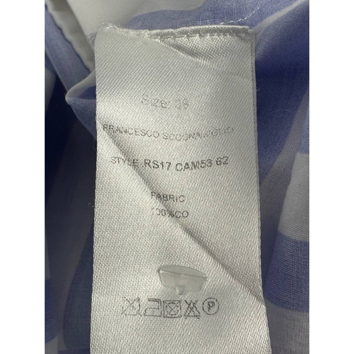 Francesco Scognamiglio Striped Crystal Embellishment Shirt Sz.38