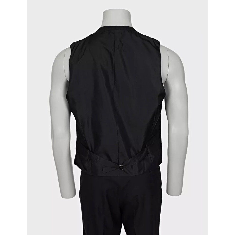 Tom Ford Men’s Black Three-Piece Wool Suit IT58 4XL Pre-owned
