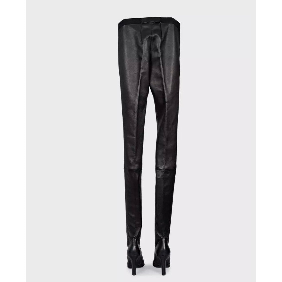 Tamara Mellon Black Leather Knee-High Boots - Size 39 pre-owner