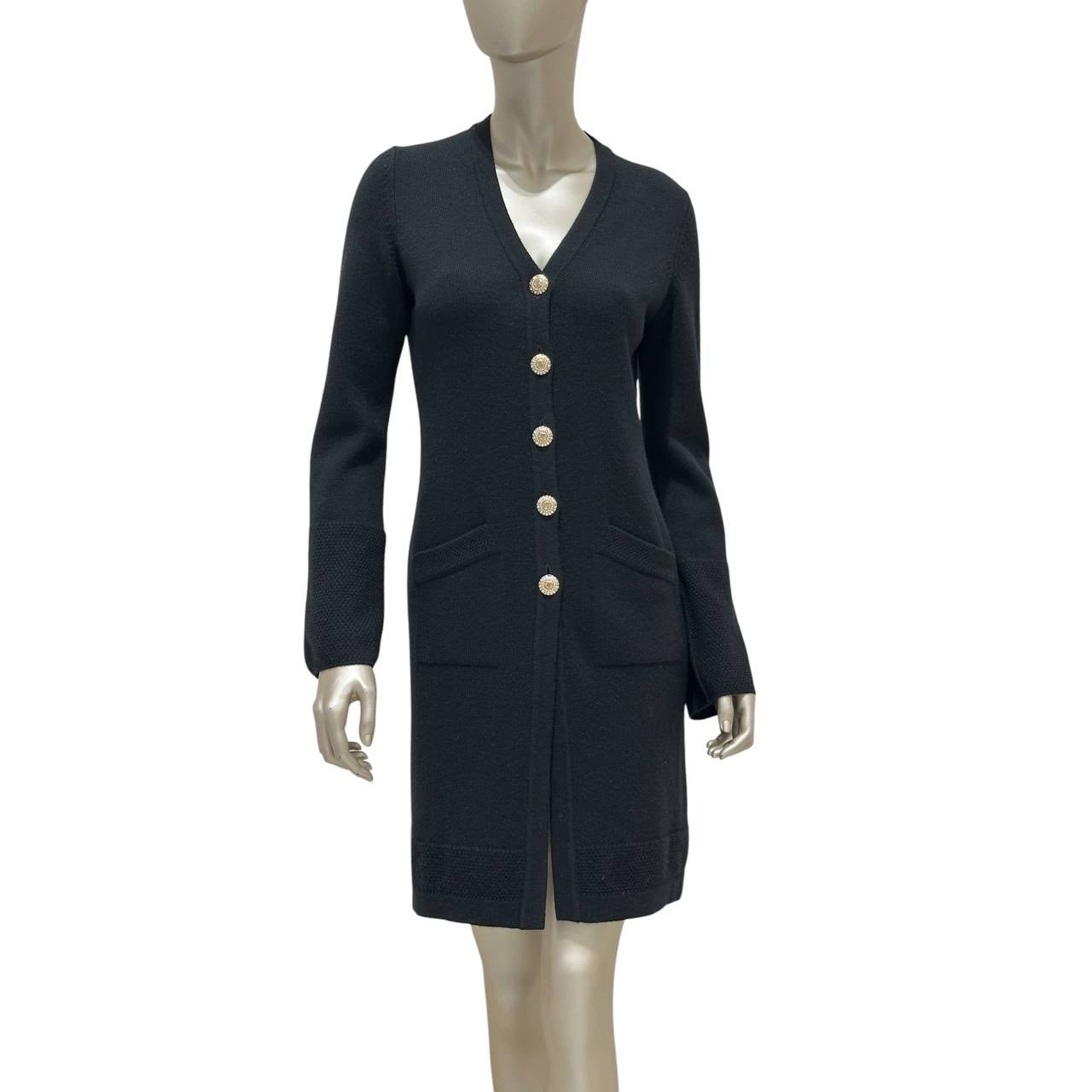 Chanel Black Cashmere Long Cardigan - FR36 Pre-owned