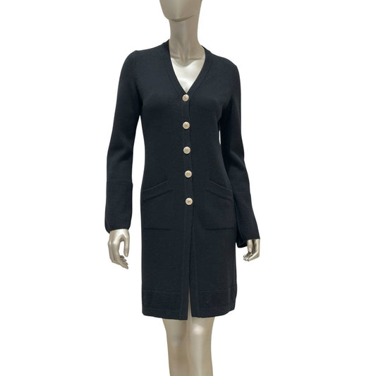 Chanel Black Cashmere Long Cardigan - FR36 Pre-owned