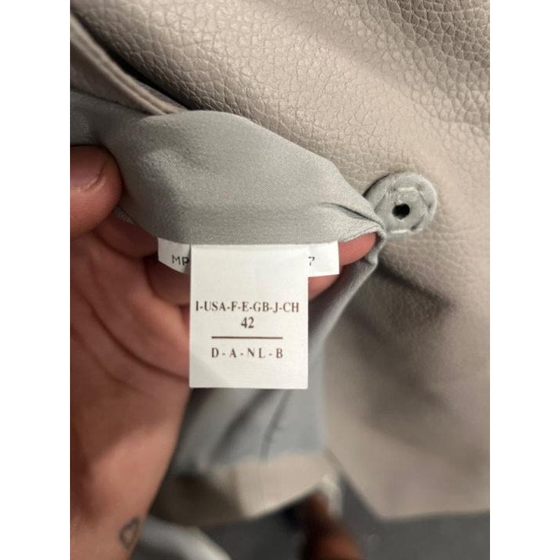Brunello Cucinelli Beige Leather Jacket - IT 42 / M Pre-owned