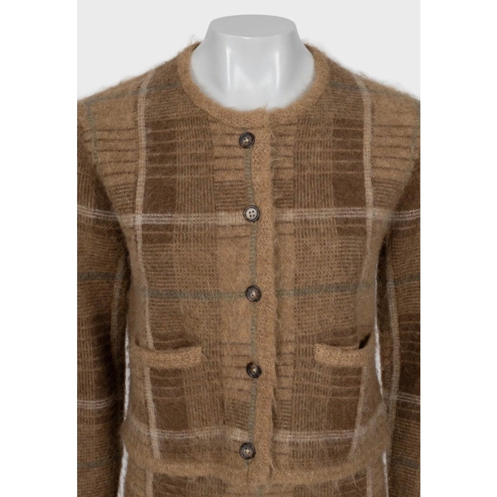 Polo Ralph Lauren Brown Plaid Knit Set - Size S Pre-owned