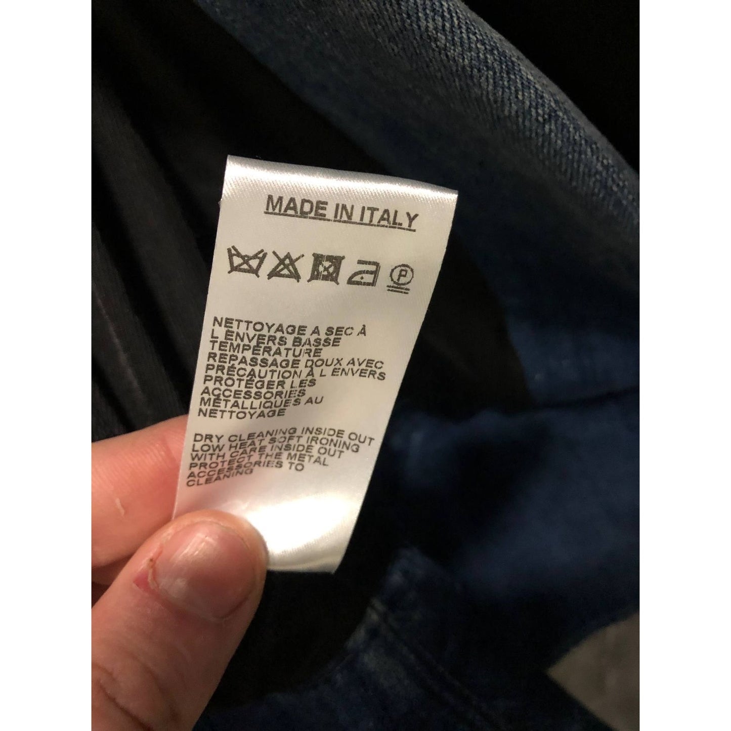 Balmain Double-Breasted Blue Denim Jacket - Size 38 pre-owned