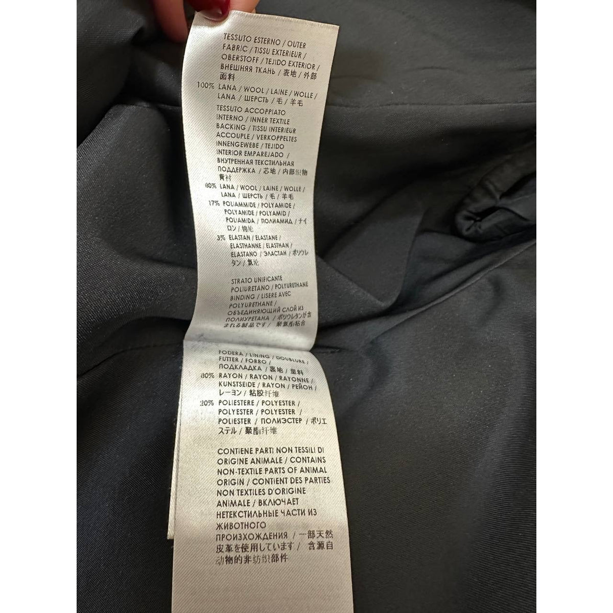 GUCCI Black Wool Military-Style Coat IT 40 pre-owned