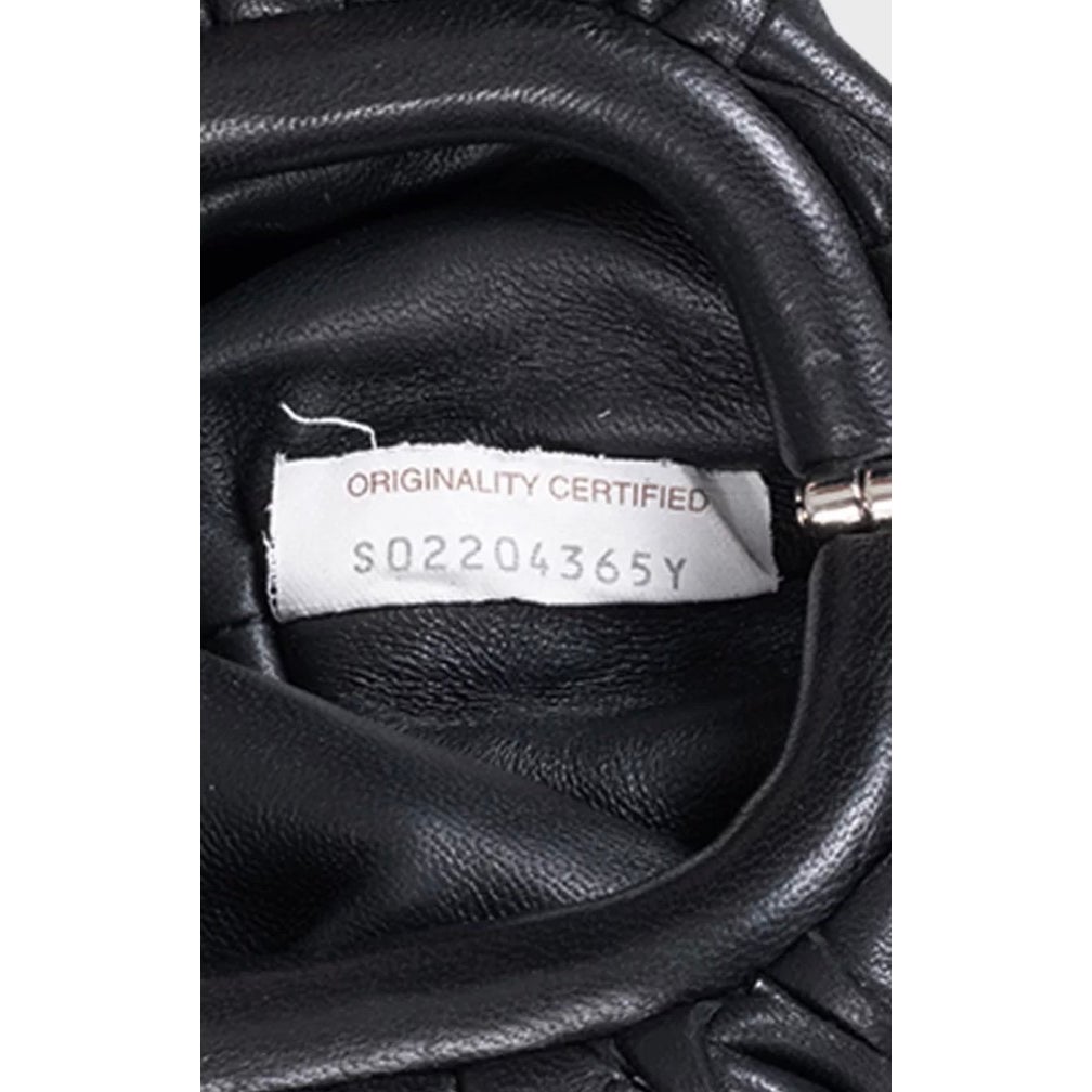 Bottega Veneta Black Intrecciato Leather Mini Pouch Bag Pre-owned