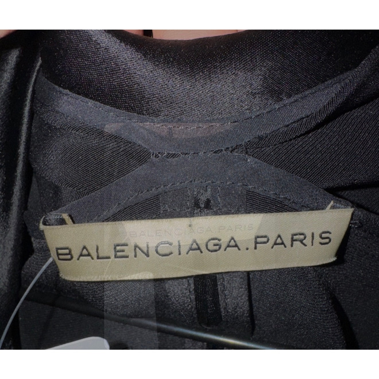 Balenciaga Black Fitted Long Sleeve Dress - FR36/S pre-owned