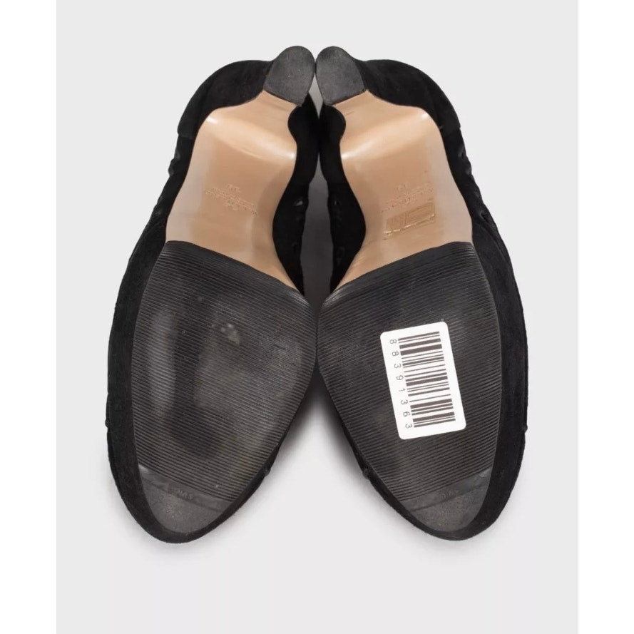 Valentino Black Suede Ankle Boots - EU 39 Pre-owned