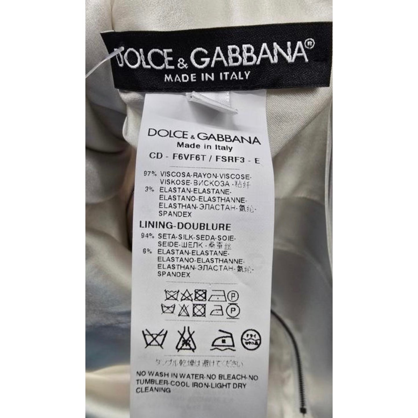 Dolce & Gabbana White Floral Sheath Dress IT 42 Pre-owned