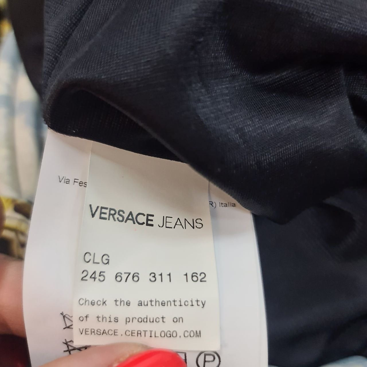 Versace Jeans Black & Gold Baroque Print Dress - Size S-M Pre-owned