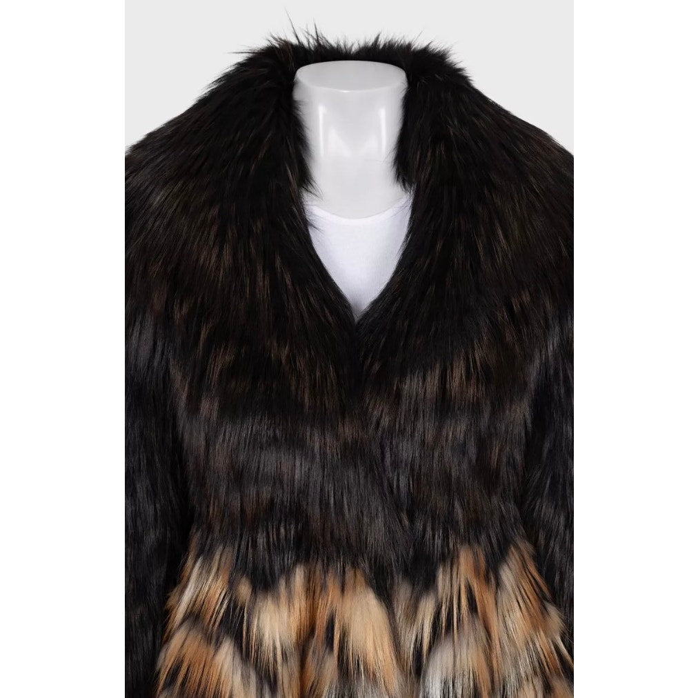 Blumarine Brown Faux Fur Coat Size 40 / S Pre-owned