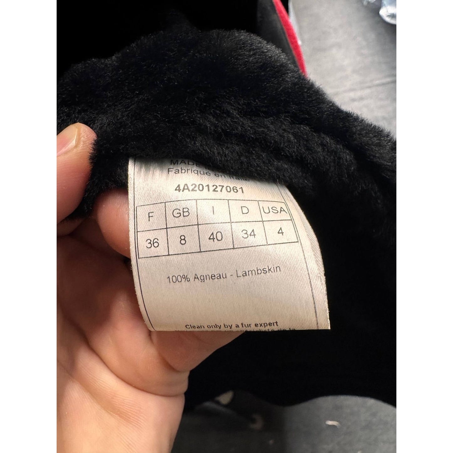 Christian Dior Black Genuine Leather Shearling Jacket Pre-owned