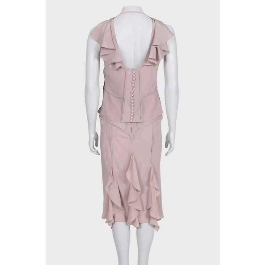 Yves Saint Laurent by Tom Ford Vintage Pink Suit Set S Pre-owned